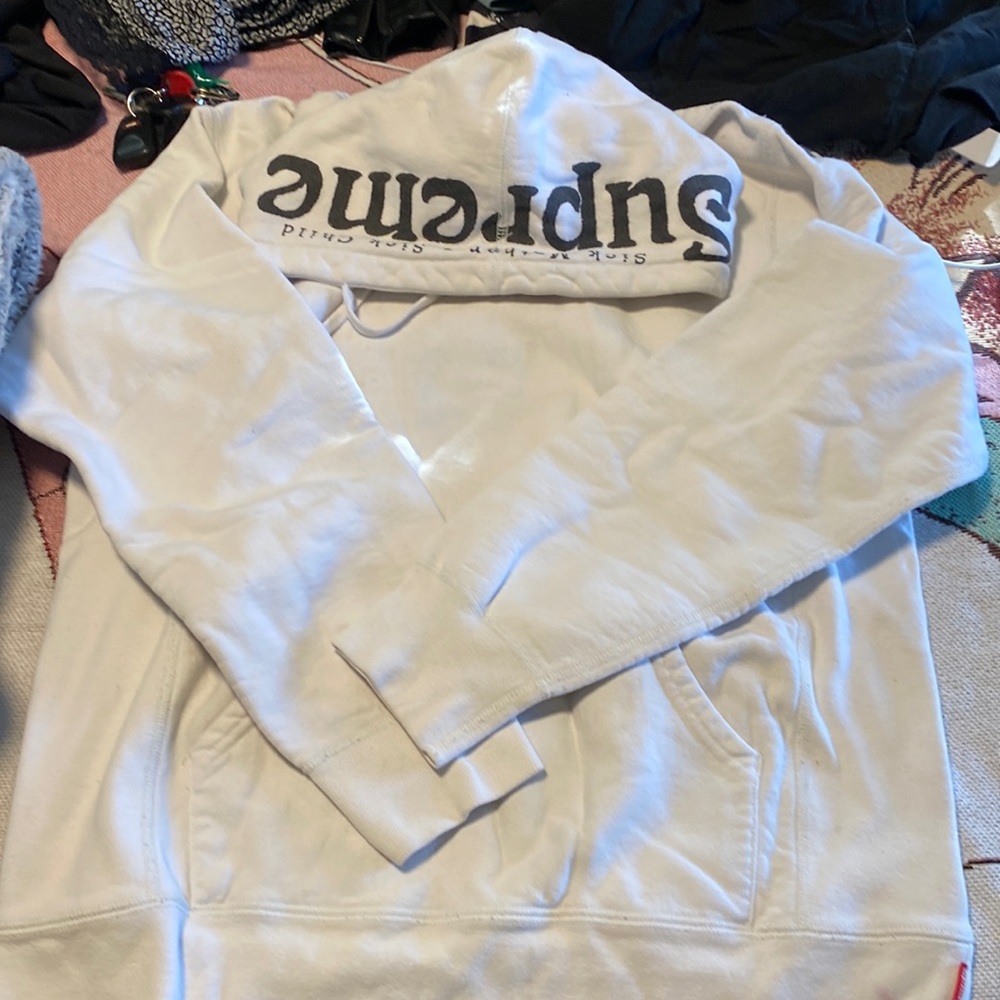 supreme hoodie-sick child sick mother